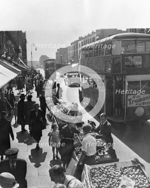 Barrow boys, Kilburn High Road, Brent, London, 1947. Creator: Unknown.