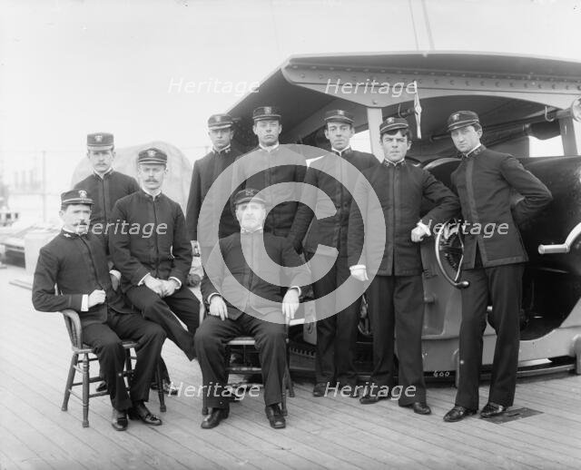 U.S.S. Columbia, group of officers, between 1894 and 1901. Creator: Unknown.