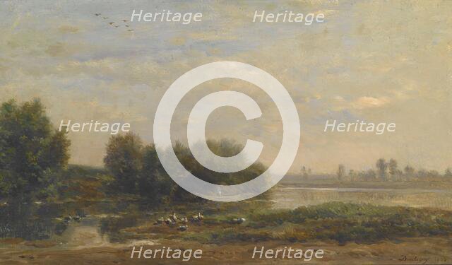 On the Oise, 1863. Creator: Charles Francois Daubigny.