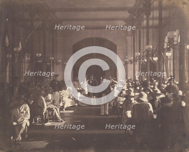 The Refectory of the Imperial Asylum at Vincennes, 1858-59. Creator: Charles Nègre.