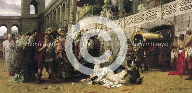 'A Christian Dirce', 1897.  Artist: Henryk Siemiradzki