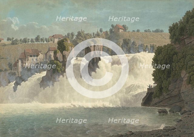 The Rhine Falls near Schaffhausen. Creator: Biedermann, Johann Jakob (1763-1830).