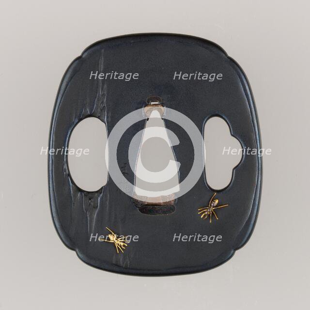 Sword Guard (Tsuba), Japanese, 19th century. Creator: Kano Natsuo.