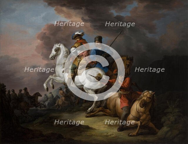 Battle Scene, c1800. Creator: Jan Bogumil Plersz.