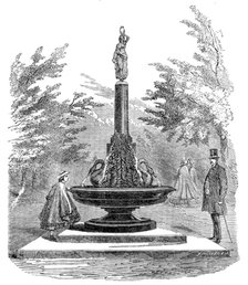 Drinking-fountain in the Regent's Park, 1862. Creator: Unknown.