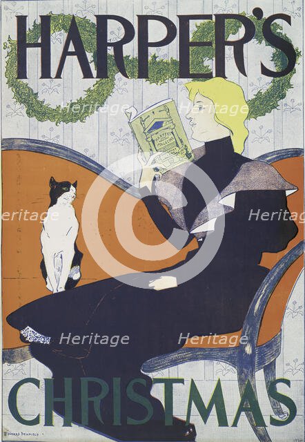 Harper's Christmas, c1894. Creator: Edward Penfield.