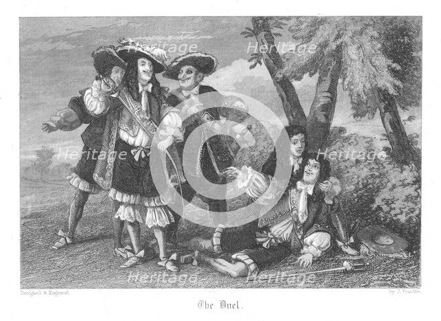 Scene from Old St Paul's by William Harrison Ainsworth, 1855. Artist: John Franklin