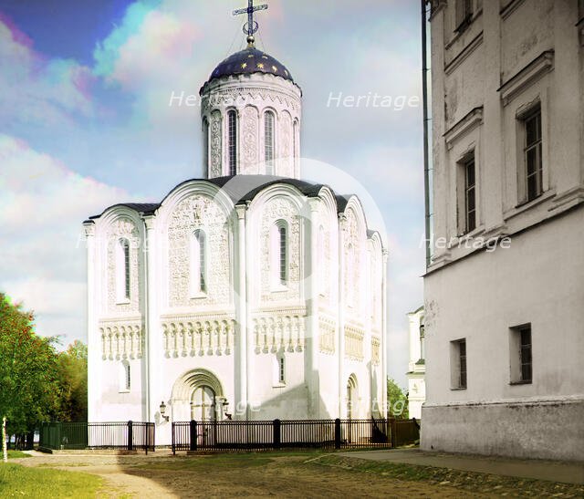 Dmitrievsky Cathedral, Vladimir, 1911. Creator: Sergey Mikhaylovich Prokudin-Gorsky.