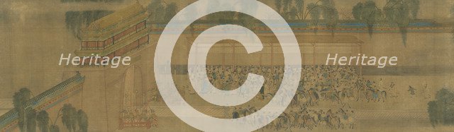 The Imperial examination, Detail of the Handscroll Viewing the Pass List.