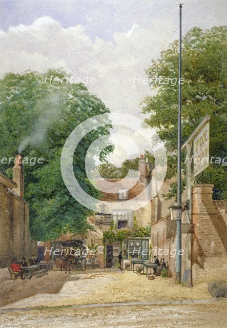 Fox and Crown Public House, Highgate, London, 1892. Artist: John Crowther