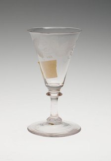 Goblet, England, c. 1760. Creator: Unknown.