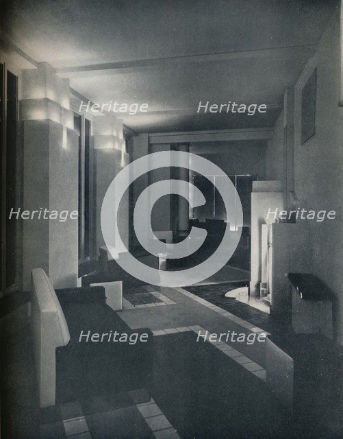 '1930s interior with contemporary lighting', 1930. Artist: Unknown.