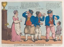 Sailors Drinking the Tunbridge Waters, March 1, 1815., March 1, 1815. Creator: Thomas Rowlandson.