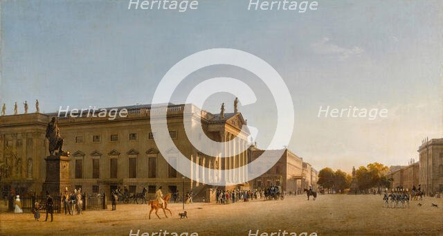 The Royal Opera, Unter den Linden, 1845. Creator: Gaertner, Johann Philipp Eduard (1801-1877).