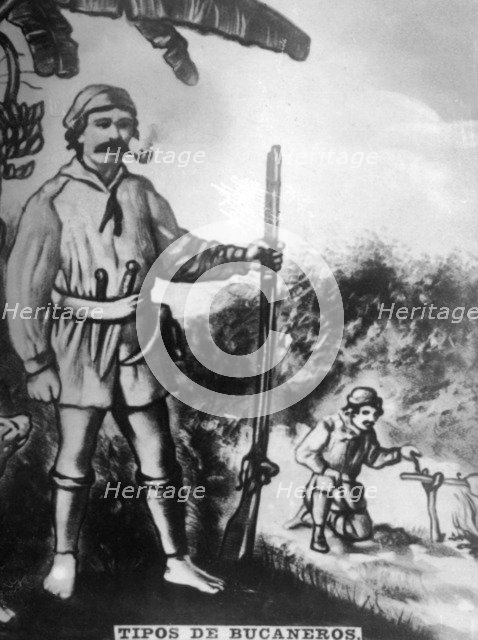 Types of Buccaneers,  (17th century ), 1920s. Artist: Unknown