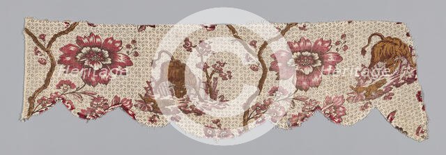 Valance (Furnishing Fabric), France, 1780/1800. Creator: Unknown.