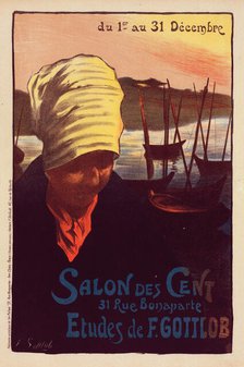Affiche pour le "Salon des Cent"., c1900. Creator: Fernand Louis Gottlob.