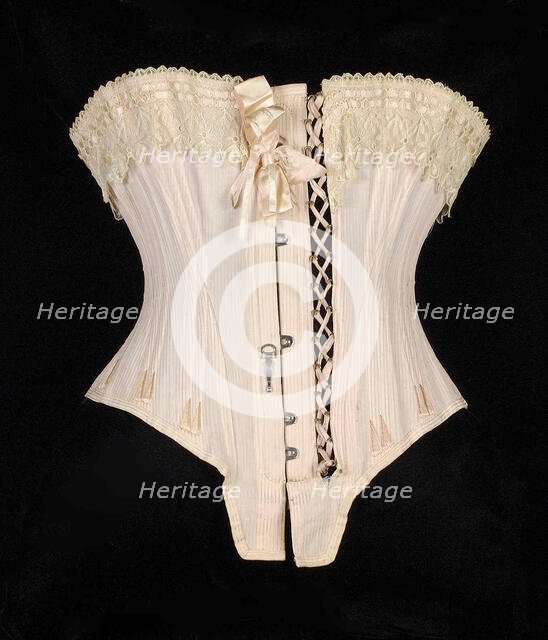 Corset, French, ca. 1890. Creator: La Reve.