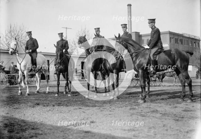 Horse Shows, Fort Myer Army officers Who Took Part In London And Stockholm Horse Show, 1912. Creator: Harris & Ewing.