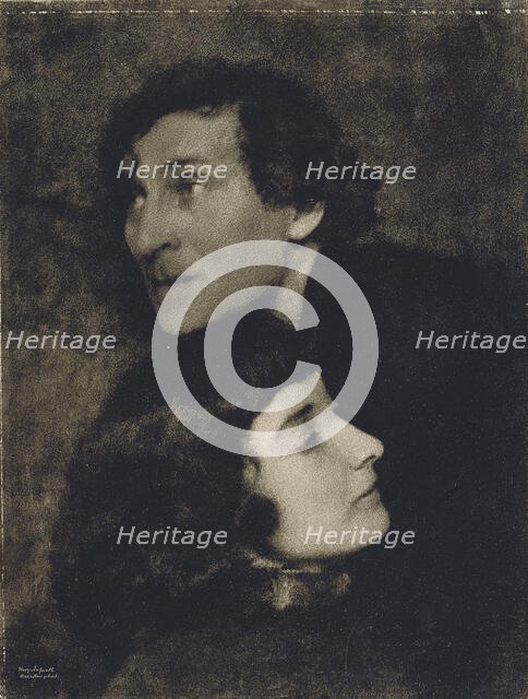 Marc and Bella Chagall, 1923. Creator: Erfurth, Hugo (1874-1948).