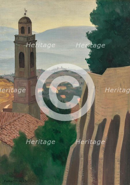 Santa Maria Nuova, Pérouse, 1913. Creator: Vallotton, Felix Edouard (1865-1925).