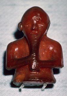 Amber Viking playing piece, 8th-11th century. Artist: Unknown