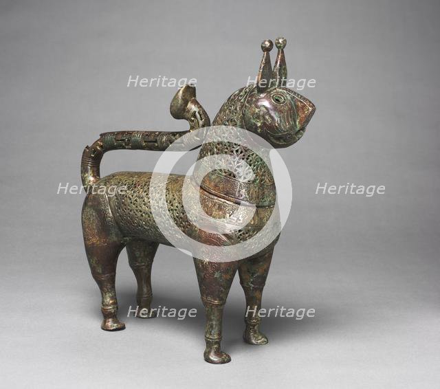 Feline incense burner, 1100s. Creator: Unknown.