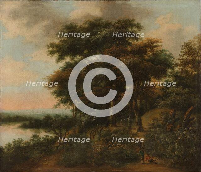 Wooded Landscape, 1640-1690. Creator: Anthonie Waterloo.