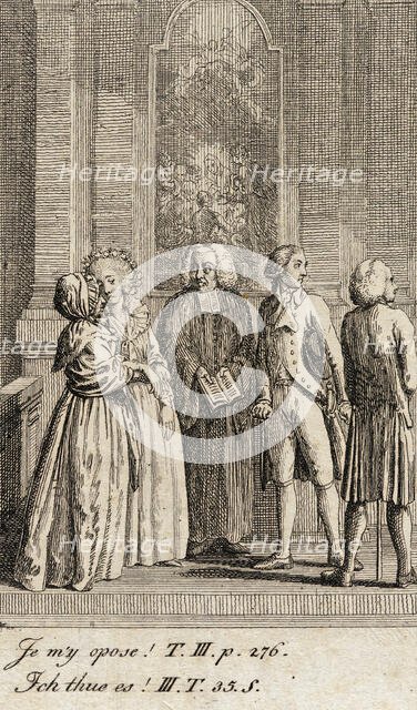 Cecilia or the Story of a Rich Orphan, 1787. Creator: Daniel Nikolaus Chodowiecki.