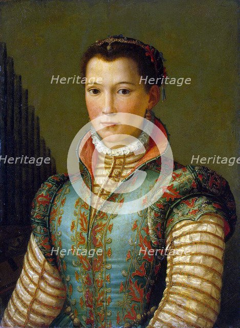 Portrait of Eleanor of Toledo', 1560s.  Creator: Allori, Alessandro (1535-1607).