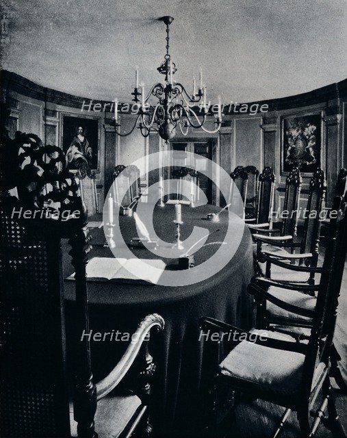 'The Room in the Capitol Where The Executive Council Assembled', c1938. Artist: Unknown.