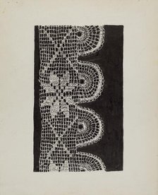 Crocheted Lace, c. 1936. Creator: Lena Nastasi.