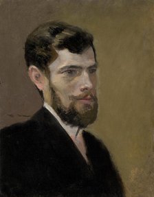 Study of a Bearded Man in a Black Suit, 1880-1900. Creator: Ladislav Mednyanszky.