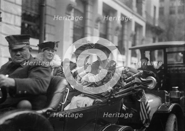 Jeannette Rankin, (right), 1917. Creator: Harris & Ewing.