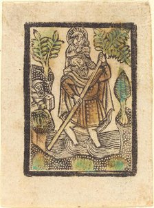 Saint Christopher, 1470/1480. Creator: Workshop of the Master of the Aachen Madonna.