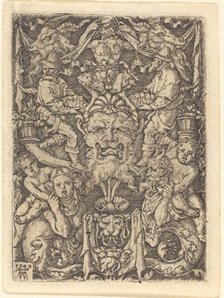 Ornament with Mask, 1549. Creator: Heinrich Aldegrever.