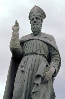 St Patrick's stone on the Hill of Tara, 5th century. Artist: Unknown