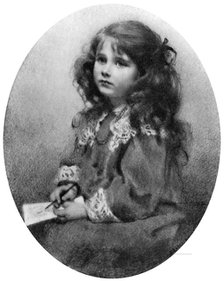 The Queen Mother as a child, c 1905 (1910).  Creator: Mabel Emily Hankey.