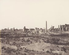 Karnak (Thèbes), Vue Générale des Ruines Prise du Nord-Est, en V, 1851-52, printed 1853-54. Creator: Félix Teynard.
