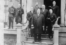 President Taft, Sec'y Knox at home of Ansley Wilcox, Buffalo, 1905. Creator: Bain News Service.
