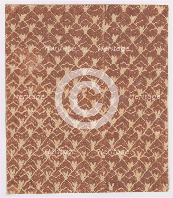 Sheet with overall abstract pattern, 19th century. Creator: Anon.