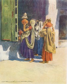 'Water-carriers at Nutha', 1905. Artist: Mortimer Luddington Menpes.