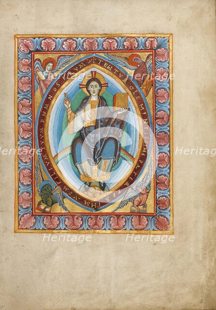 Christ in Majesty; Sacramentary, about 1025-1050. Creator: Unknown.
