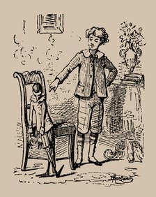 Illustration for "The Adventure of Pinocchio. Story of a Burattino" by Carlo Collodi, 1892. Creator: Mazzanti, Enrico (1852-1910).