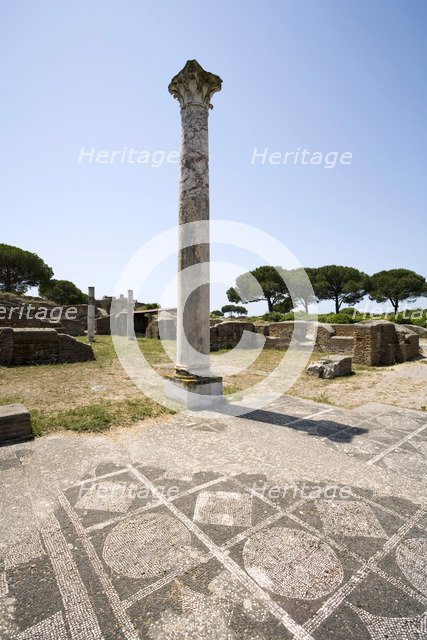 The baths of Mitras, Ostia Antica, Italy.  Artist: Samuel Magal