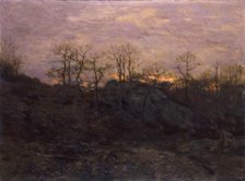 Edge of the Forest, Twilight, ca. 1890. Creator: Charles H. Davis.