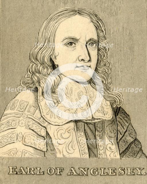 'Earl of Anglesey', (1614-1686), 1830. Creator: Unknown.
