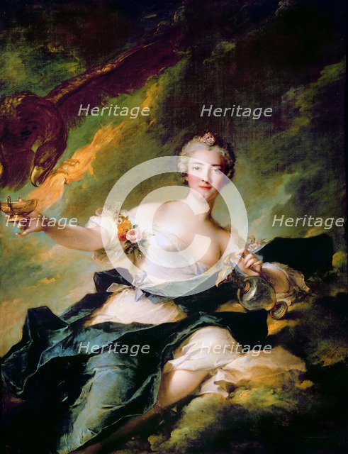 Portrait of Anne-Josèphe Bonnier de La Mosson, duchesse de Chaulnes as Hebe. Artist: Nattier, Jean-Marc (1685-1766)
