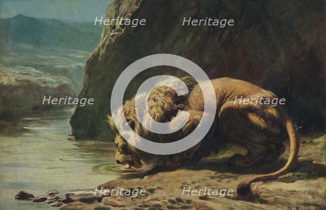 'The King Drinks', 1881, (1922). Creator: Briton Riviere.