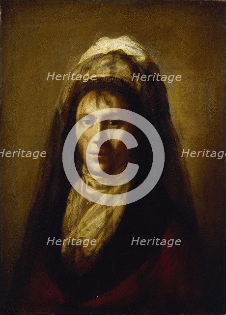 Portrait of Countess Yekaterina Petrovna Rostopchina (1776-1859) wearing a veil. Artist: Tonci, Salvatore (1756-1844)